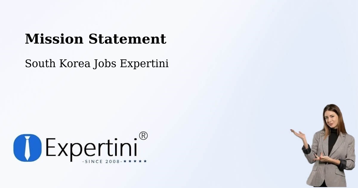 Corporate Mission – Jongno Gu - South Korea Jobs Expertini